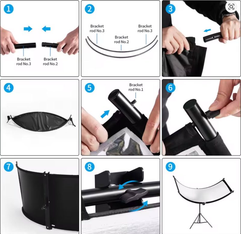 Відбивач Selens 4 Colors Collapsible Light Reflective Screen (180×60 см)
