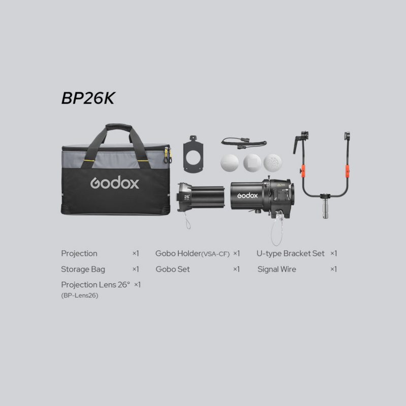 Проекційна насадка Godox BP-26К для LED-моноблоків Bowens